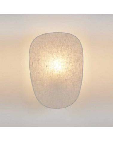 Aplique de pared pantalla 40cm de lino E27
