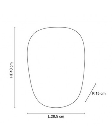 Aplique de pared pantalla 40cm de lino E27