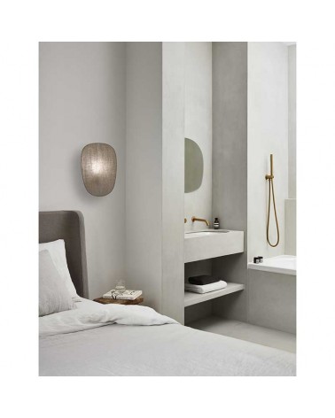 Aplique de pared pantalla 40cm de lino E27