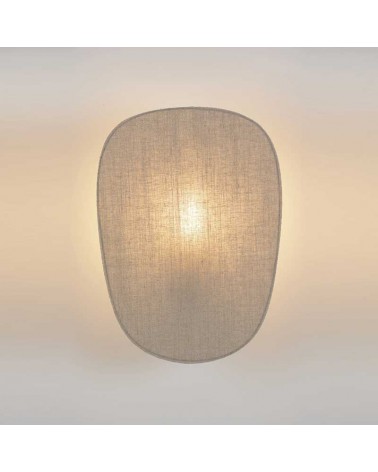 Aplique de pared pantalla 40cm de lino E27