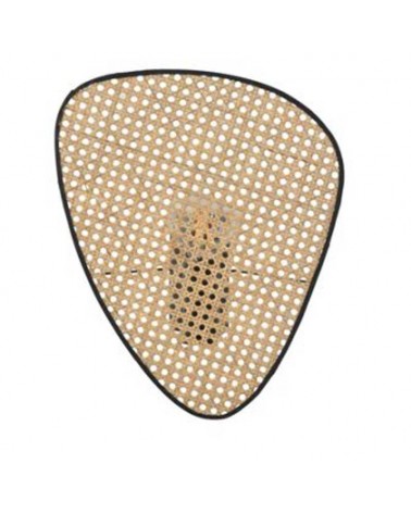 Wall light 42cm flat cane screen natural finish E27