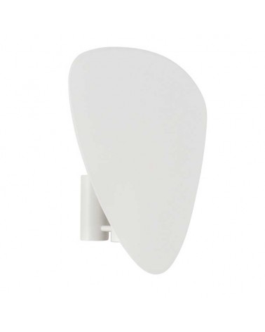 Wall light 42cm flat paper lampshade white finish E27