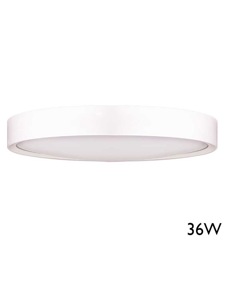 Plafón 43cm con aro blanco LED 36W con alta luminosidad