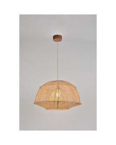 Ceiling lamp 58cm natural finish raffia E27
