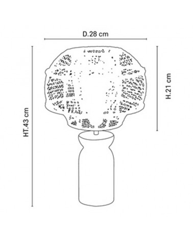 Lámpara de mesa 43cm de rafia y madera maciza acabado natural E27