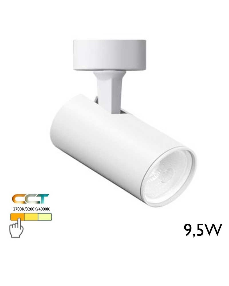 LED projector spotlight 5.2cm white 9.5W CCT Switch 2700K/3200K/4000K
