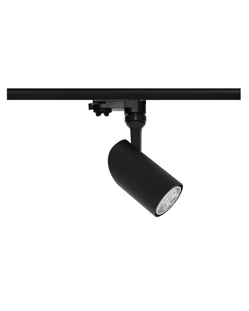 Three-phase track spotlight 6cm GU10 foldable Aluminum