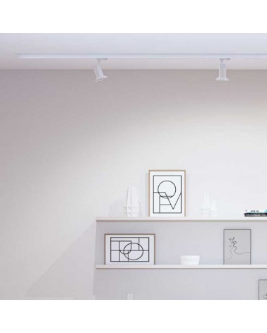 Three-phase track spotlight 6cm AR111 foldable white Aluminum