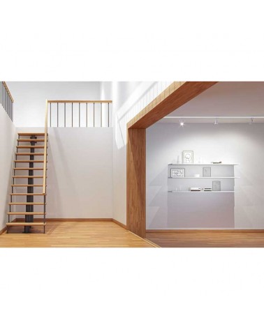 Three-phase track spotlight 6cm AR111 foldable white Aluminum