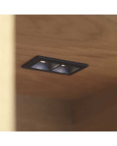 Lineal LED Downlight Empotrable 6W 30º 2 focos  Luz Graduable 2700K-6000K