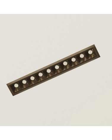 Lineal LED Downlight Empotrable 20W 30º 10 focos  Luz Graduable 2700K-6000K