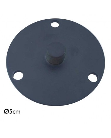 Clamping base disc 5cm diameter aluminum