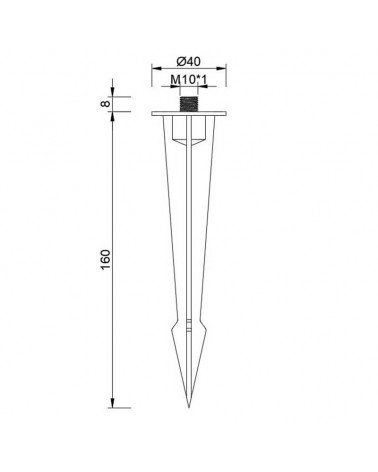 Aluminum Spike Stake 16cm high