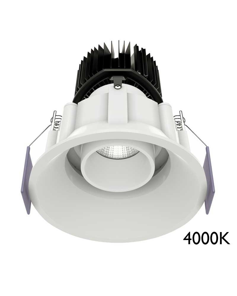 Downlight 10W LED 9cm redondo empotrable 4000K IP32