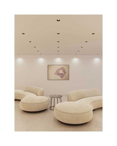 Downlight 10W LED 9cm round recessed 4000K IP32