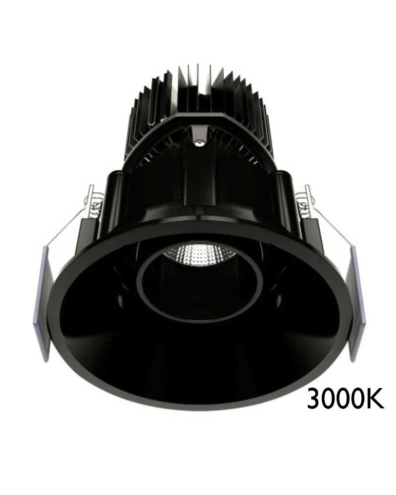Downlight 10W LED 9cm redondo empotrable 3000K IP32