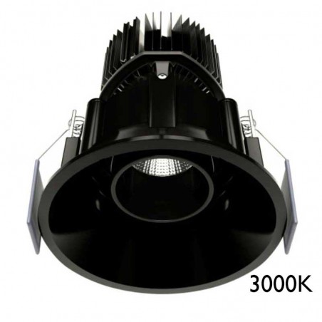 Downlight 10W LED 9cm redondo empotrable 3000K IP32
