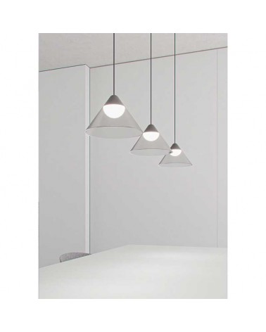 Recessed ceiling lamp black and gray finish LED 6W 19.5cm diameter