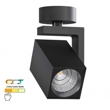 Adjustable spotlight 5.5cm square shape aluminum LED 8W CCT Switch 2700K/3200K/4000K
