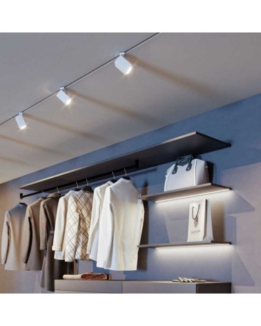 Adjustable spotlight 5.5cm square shape aluminum GU10