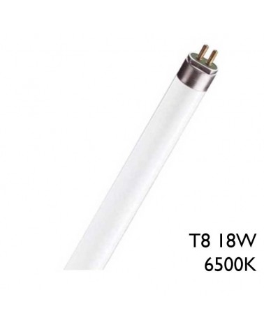 Tubo fluorescente 18W T8 59cm 6500K F18T8/D