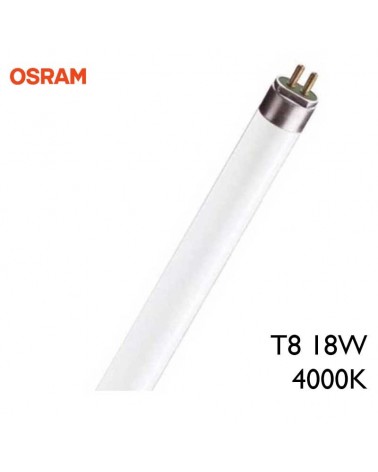 Tubo fluorescente trifósforo OSRAM 18W T8 59cm 4000K F18T8/840