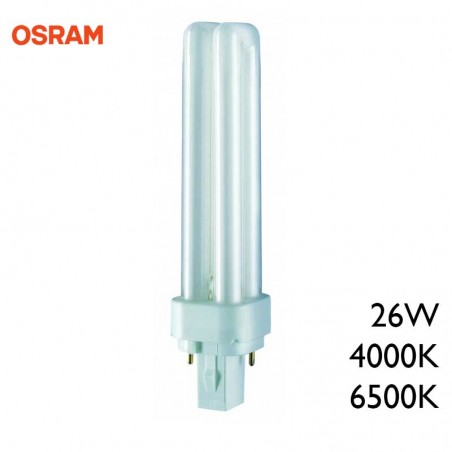 Lámpara OSRAM Dulux PL-C 26W G24D-3 2 PIN