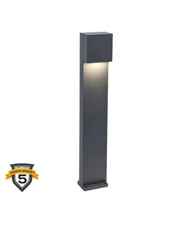 LED outdoor beacon 65cm grey finish aluminum 9.5W 4000K IP54
