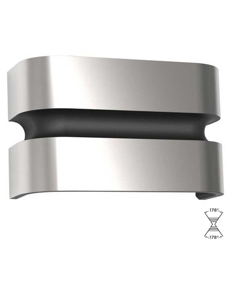 Outdoor wall light 10.8cm stainless steel LED 14.5W 3000K IP44