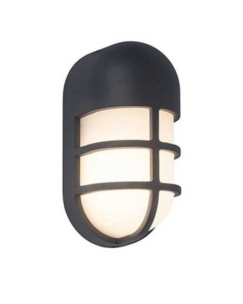 Grey outdoor wall light 19.3cm aluminum LED 14.5W 3000K IP54