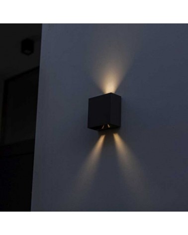 Outdoor wall light 11cm aluminum LED 10W 3000K IP54