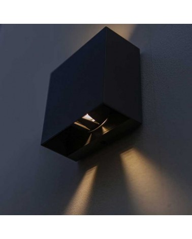 Aplique pared de exterior 11cm de aluminio LED 10W 3000K IP54