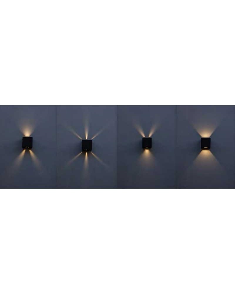 Outdoor wall light 11cm aluminum LED 10W 3000K IP54