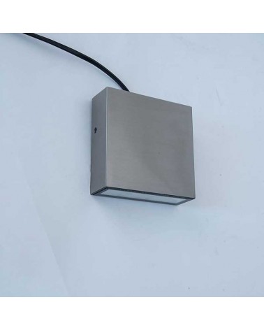 Aplique pared de exterior 11cm de acero inoxidable LED 9,5W 4000K IP54