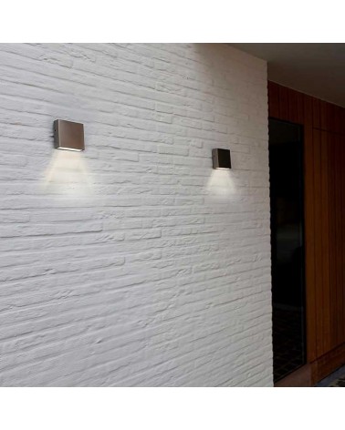 Outdoor wall light 11cm stainless steel LED 9.5W 4000K IP54