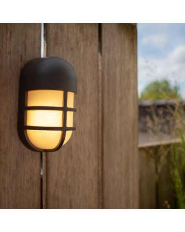 Grey outdoor wall light 19.3cm aluminum LED 14.5W 3000K IP54