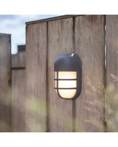 Grey outdoor wall light 19.3cm aluminum LED 14.5W 3000K IP54