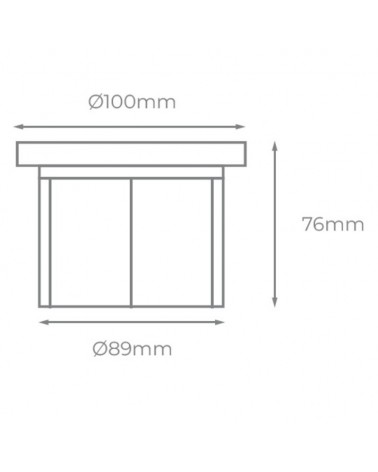 Luminaria de empotrar RGB sumergible 10cm de diámetro IP68 LED 7W 12V