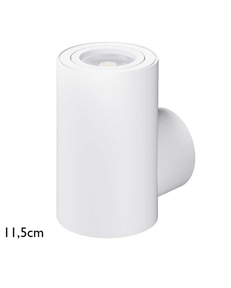 Wall light 11.5cm cylindrical aluminum GU10