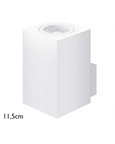 Wall light 11.5cm cubic aluminum GU10