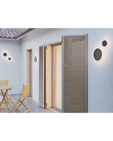 Aplique pared de exterior 25cm de aluminio y PC LED 20W CCT Switch 2700K/3200K/4000K Regulable