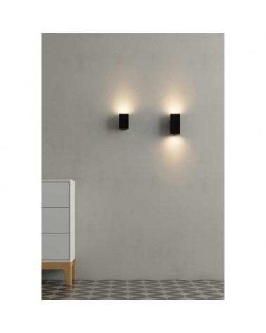 Wall light 11.5cm cubic aluminum GU10