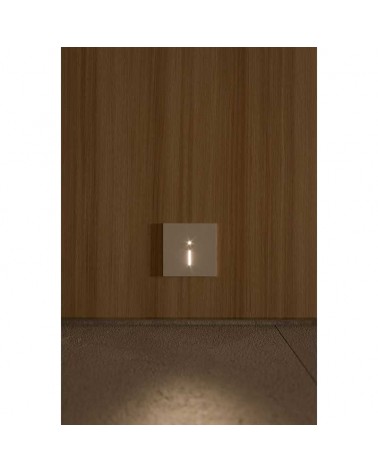 White-black square sign 8.6cm aluminum LED 1.5W CCT Switch 2700K/3200K/4000K Motion Sensor