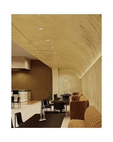 Aro downlight LED 15W redondo policarbonato blanco empotrable 15cm CCT Switch 3000K/4000K/5000K