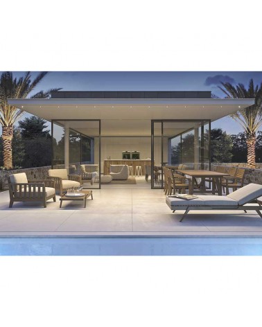 Empotrable downlight LED 8W cuadrado policarbonato blanco orientable 9cm IP44 Regulable