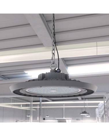 Campana industrial UFO 45,6cm Alta Eficiencia LED 300W de aluminio IP65