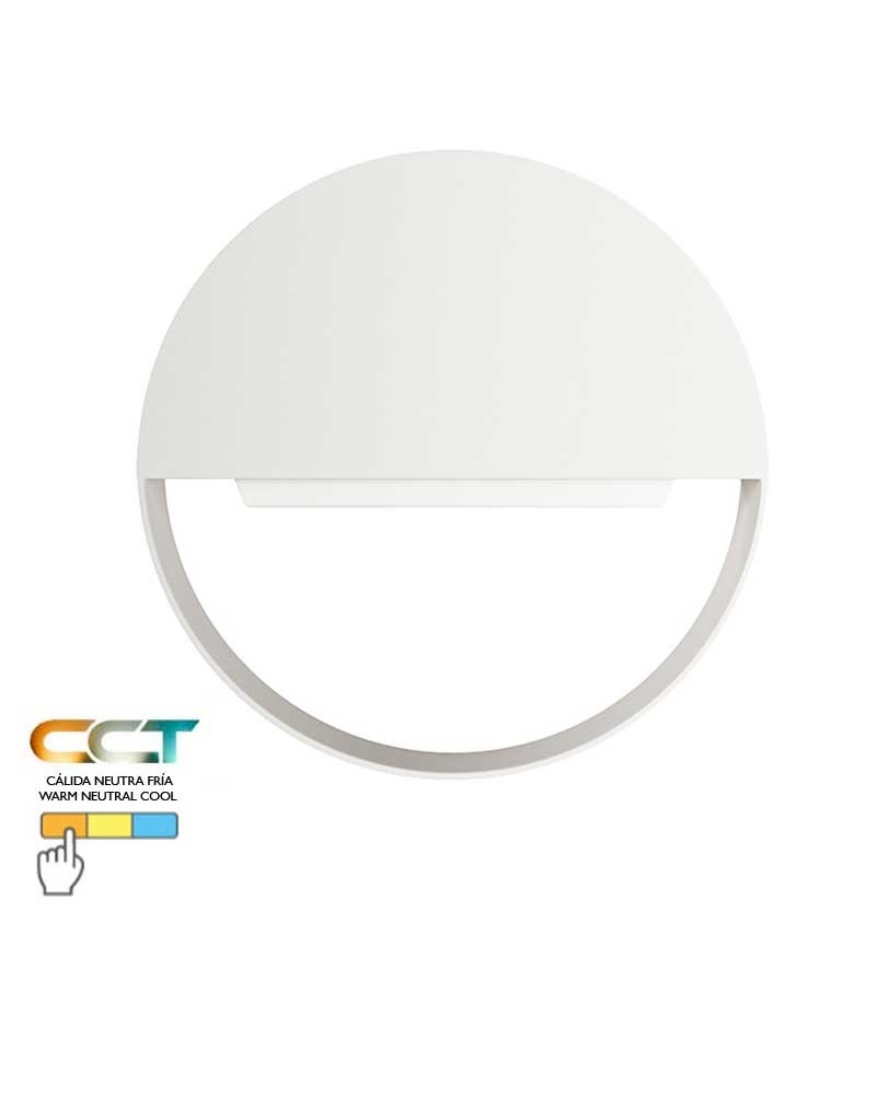 Outdoor wall light 20cm aluminum and PC LED 8W CCT Switch 3000K/4000K/5000K