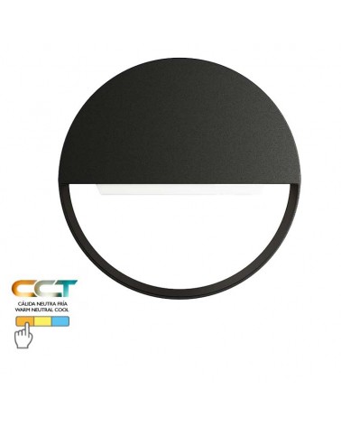 Outdoor wall light 20cm aluminum and PC LED 8W CCT Switch 3000K/4000K/5000K