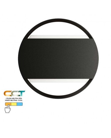 Outdoor wall light 20cm aluminum and PC LED 16W CCT Switch 3000K/4000K/5000K