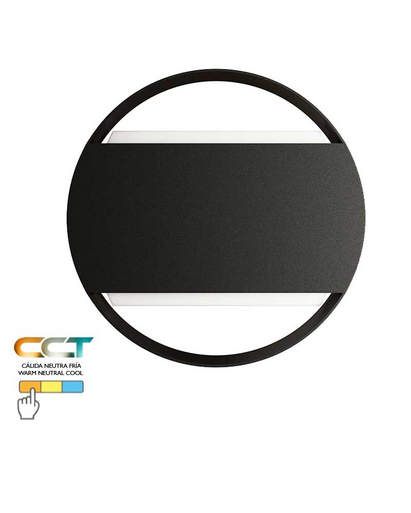 Outdoor wall light 20cm aluminum and PC LED 16W CCT Switch 3000K/4000K/5000K